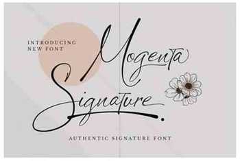 Mogenta Signature Font