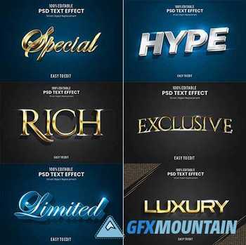 Elegant 3D PSD Text Effect