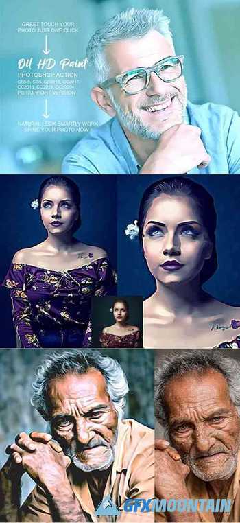 Oil HD Paint Photoshop Action 5304959