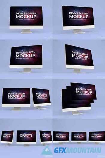 Modern monitor mockup