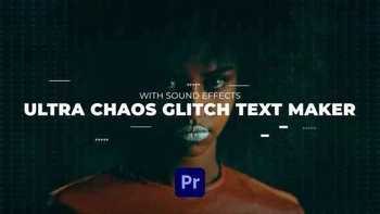 Ultra Chaos Glitch Text Maker | Premiere Pro - 31773882