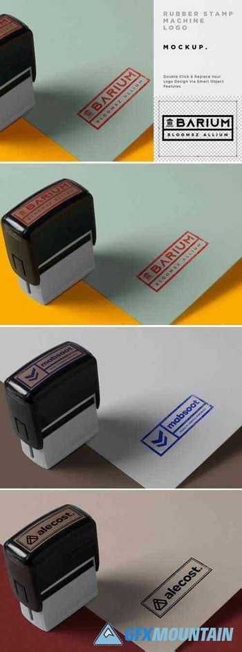 Stamp Print Logo Mockup
