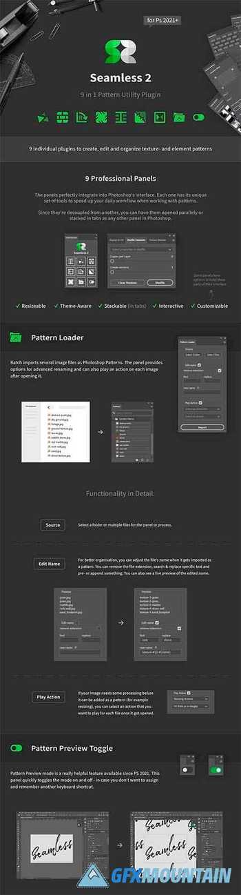 Seamless 2 - Pattern Utility Plugin 6153606