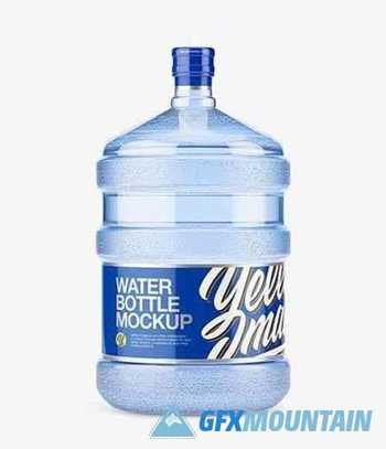 PET Plastic Water Bottle 20l Mockup