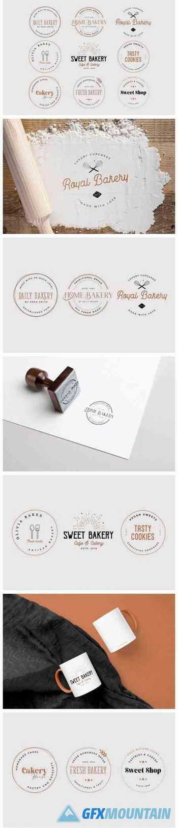 Bakery Stamp Logo Collection 7217529