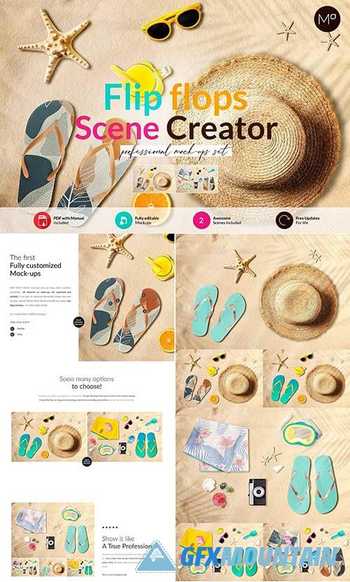 Flip Flops Scenes Creator Mock-ups 6196758