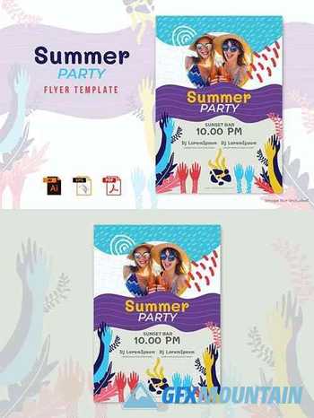 Summer Party Flyer Template Vol.02