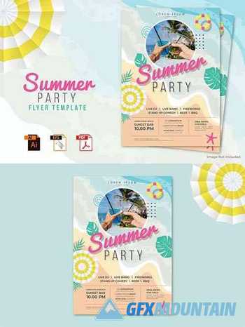 Summer Party Flyer Template Vol.01
