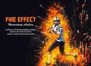 Fire Effect Photoshop Action - 5260846