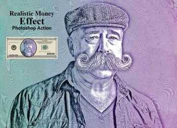 Realistic Money Effect Photoshop Action - 5116584