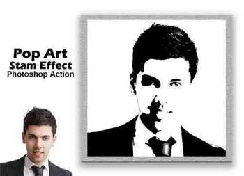 Pop Art Stamp Effect PS Action - 5180105