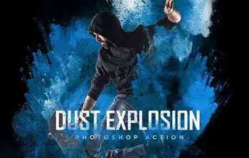 Dust Explosion Photoshop Action - 31547047