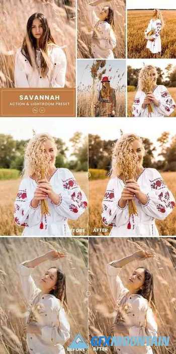 Savannah Photoshop Action & Lightrom Presets
