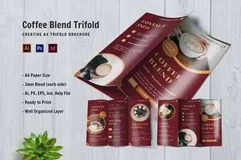 Coffee Blend Trifold Brochure