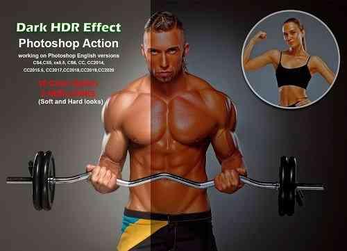 Dark HDR Effect Photoshop Action - 5509525