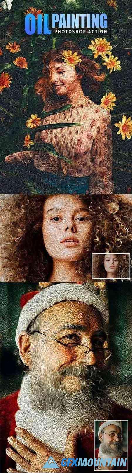 Oil Painting Photoshop Action 32309443