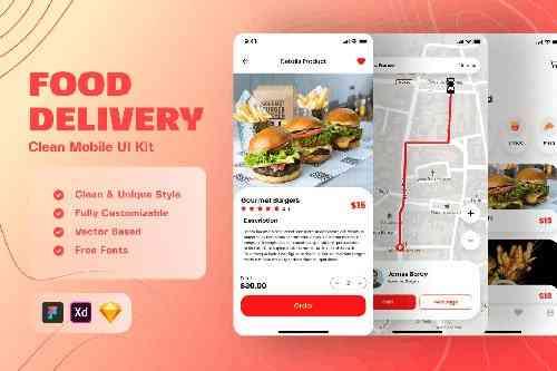 Food Delivery Mobile UI Kit