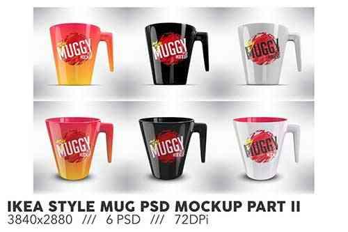 Ikea Style Mug PSD Mockup Part II
