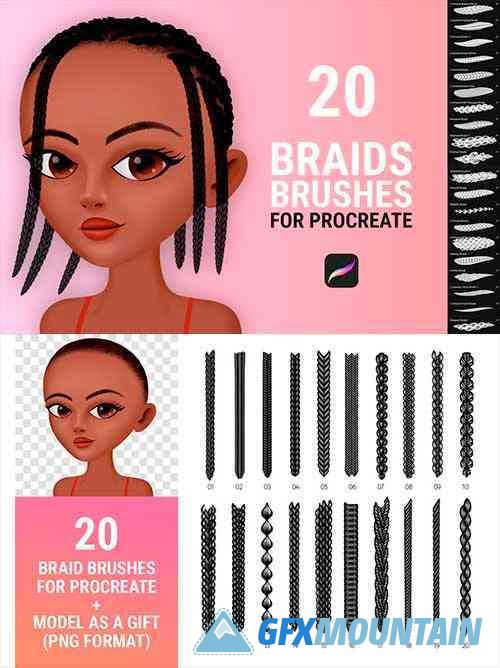 Braid Brushes for Procreate 6156603