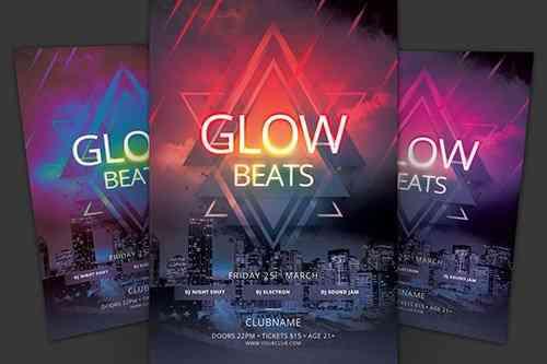 Glow Beats Flyer