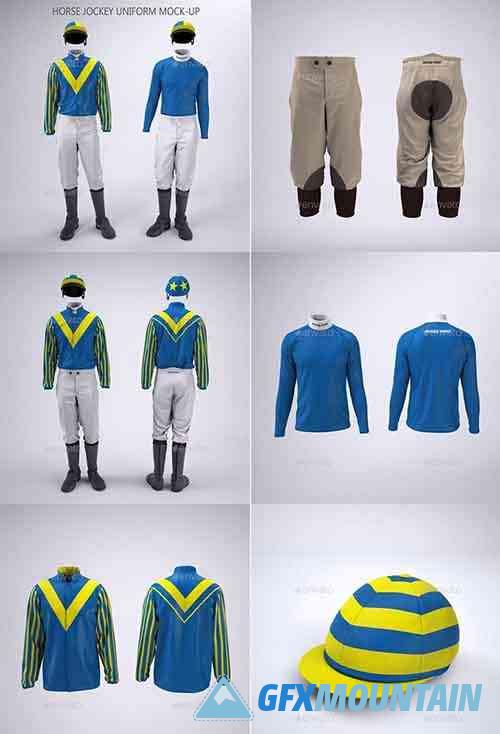 Horse Racing Jockey Uniform Mock-Up 32770535