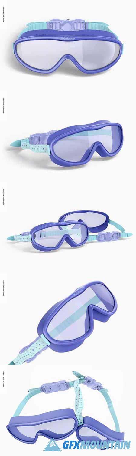 Swimming goggles mockup