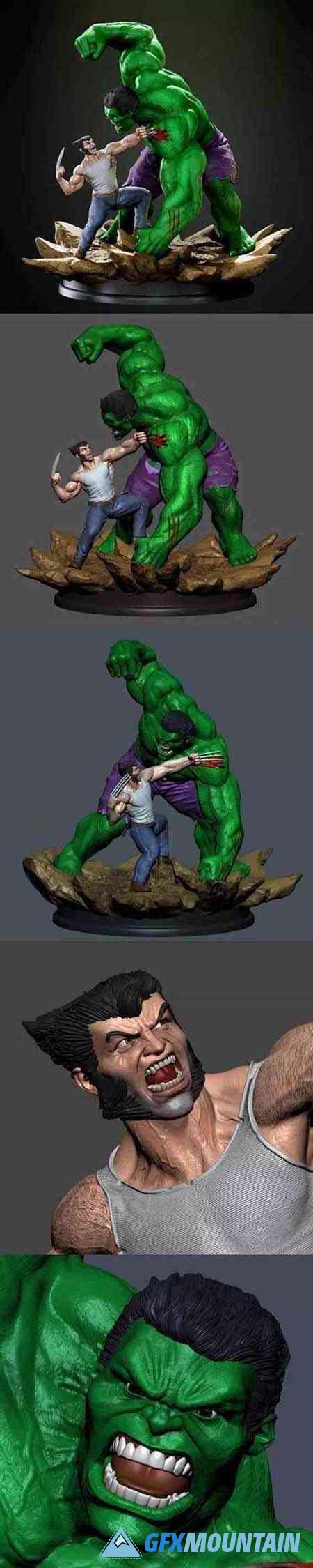 Hulk vs Juggernaut 3D Print