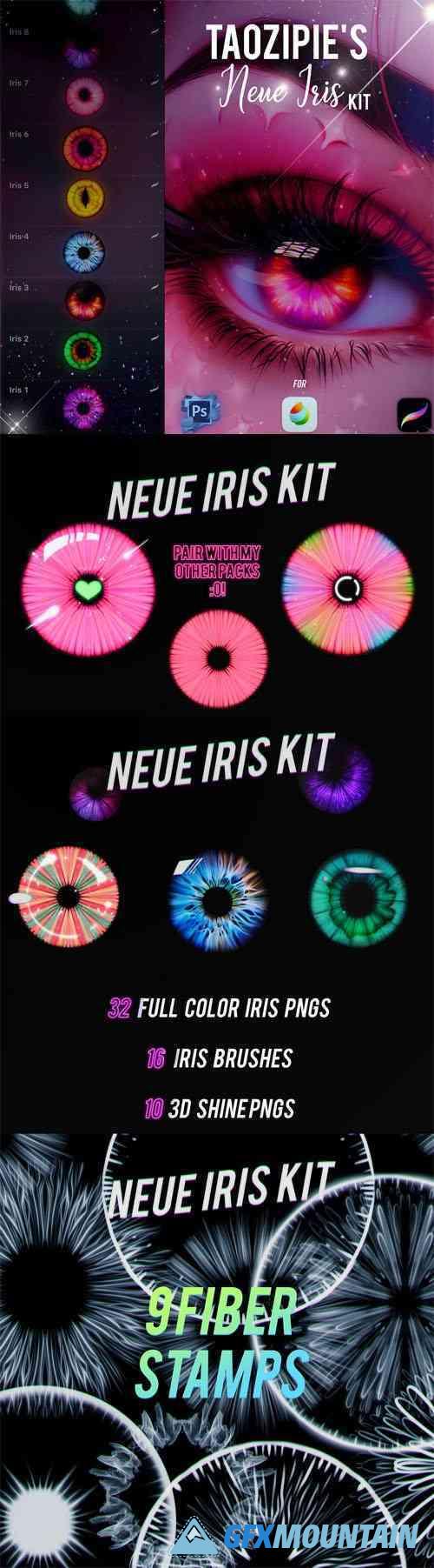 Iris Kit - Brushes Pack for Photoshop/Procreate/Medibang