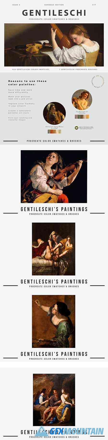 Gentileschi's Art Procreate Brushes 5841630