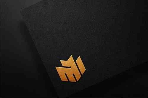 luxury gold logo mockup