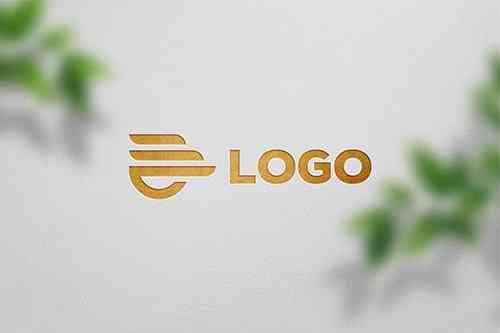 luxury gold logo mockup