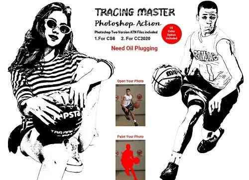 Tracing Master Photoshop Action - 6131622