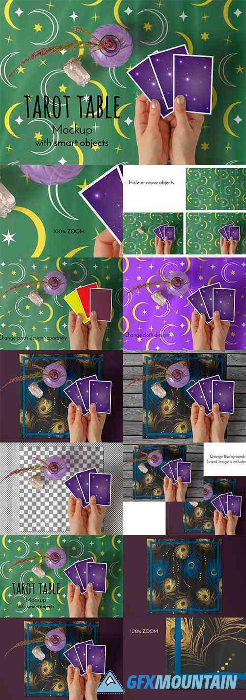 Tarot Cards Reading Cloth Mockups 6000399