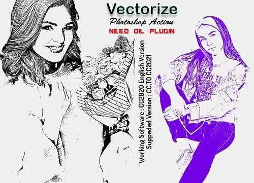 Vectorize Photoshop Action - 6220600 » Free Download Graphics, Fonts