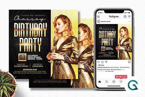 Birthday Party Flyer Template - 6333495