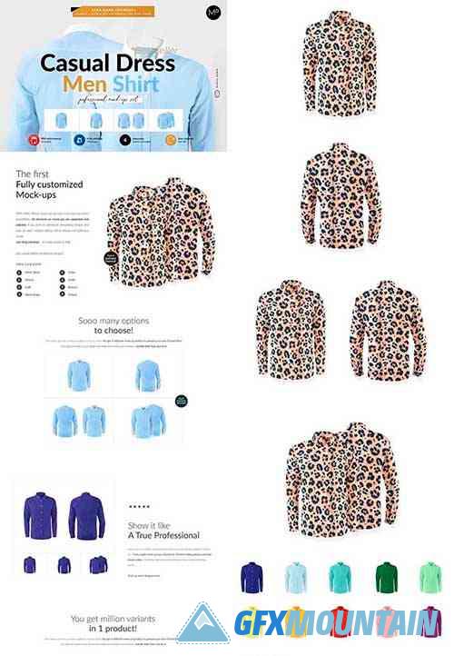 Dress Men Shirt 4x Mock-ups 5806221