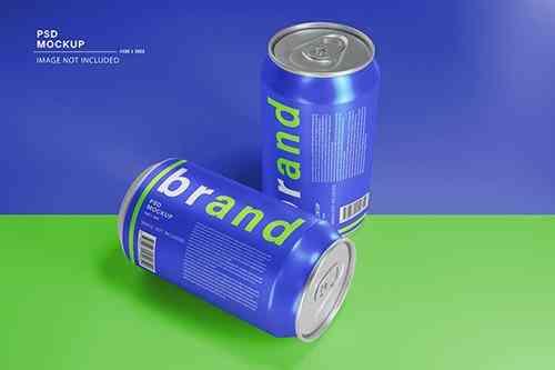 Fresh cans energy drink product mockup
