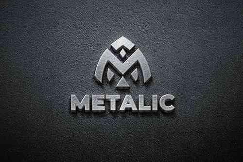 3D Metal - Mockup Logo » Free Download Graphics, Fonts, Vectors, Print ...