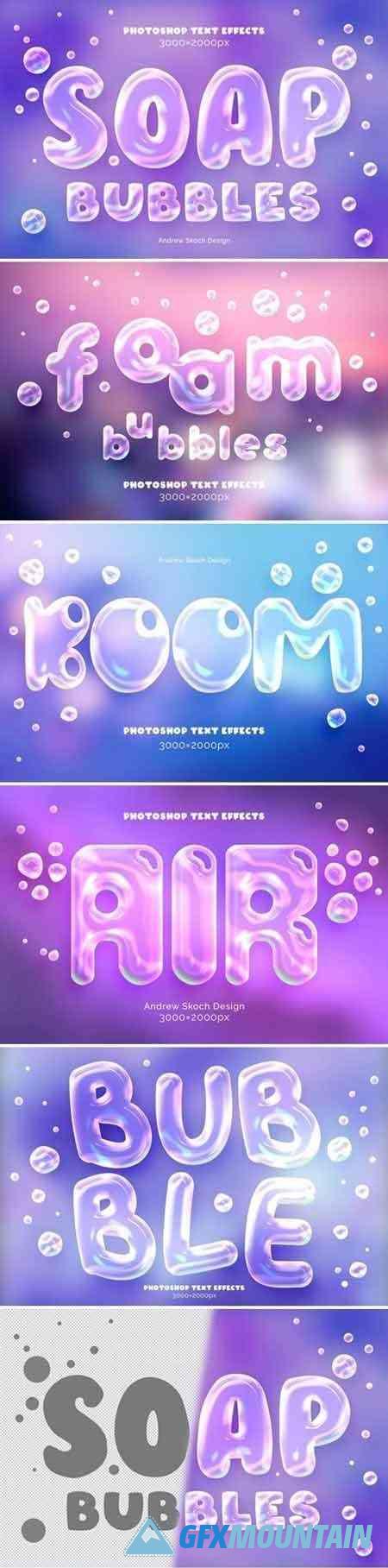 Soap Bubbles Text and Logo Effect