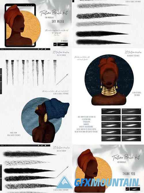 Texture Brush Kit for Procreate 5917098