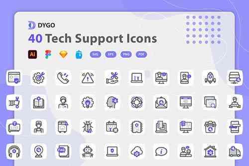 Dygo - Tech Support Icons