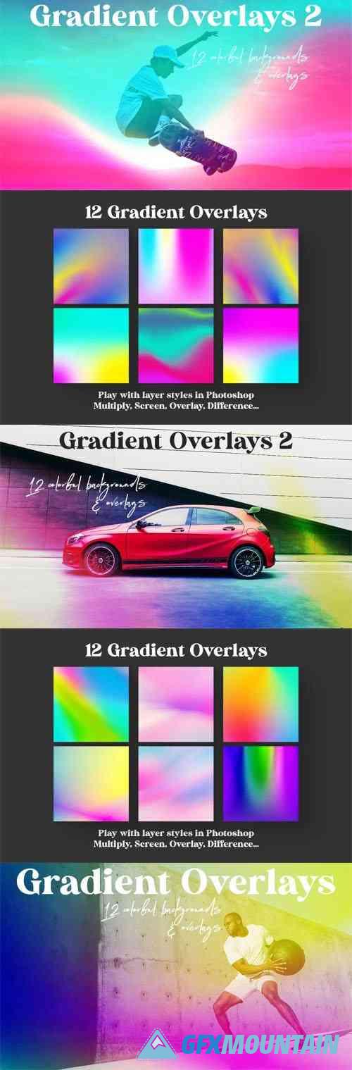12 Color Gradient Overlays