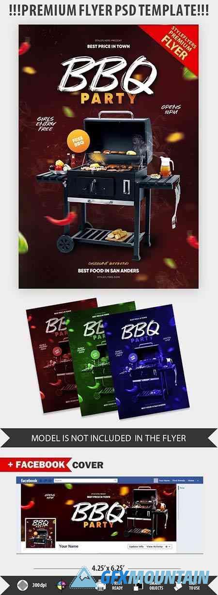 BBQ Party PSD Flyer