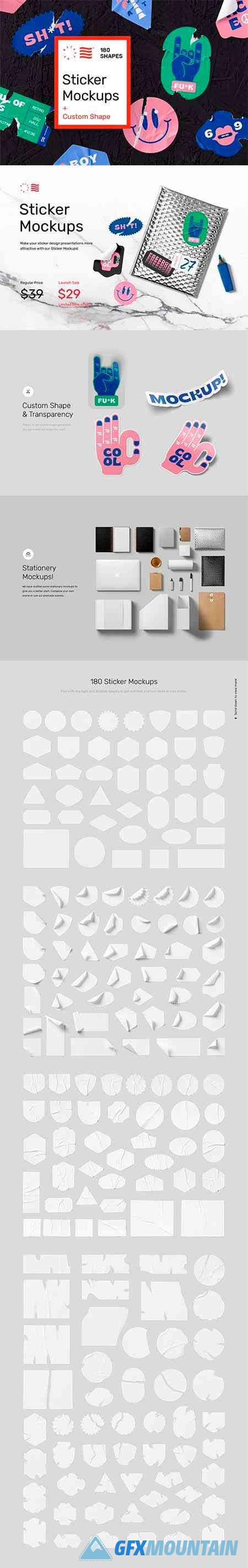Sticker Mockups - Shape Generator - 6412064
