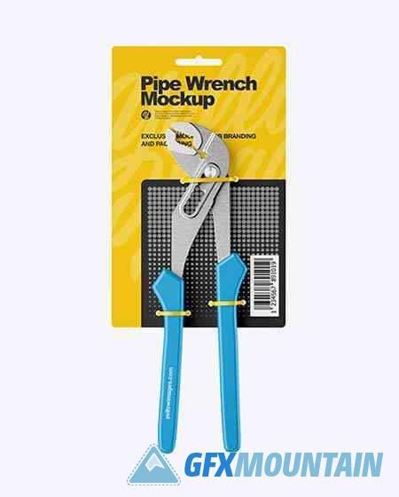 Pipe Wrench Mockup - Front View