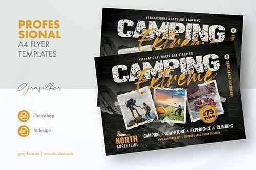 Camping Adventure Flyer Templates 31613486