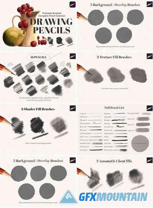 Procreate Pencil Drawing Collection