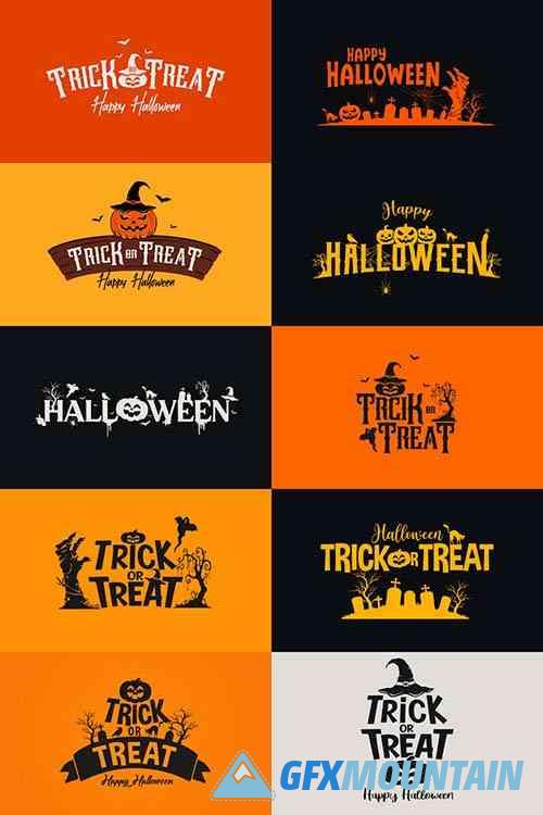 Halloween Logo / Card / Background