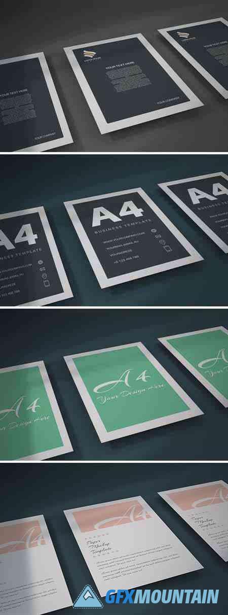 A4 paper - mockup template