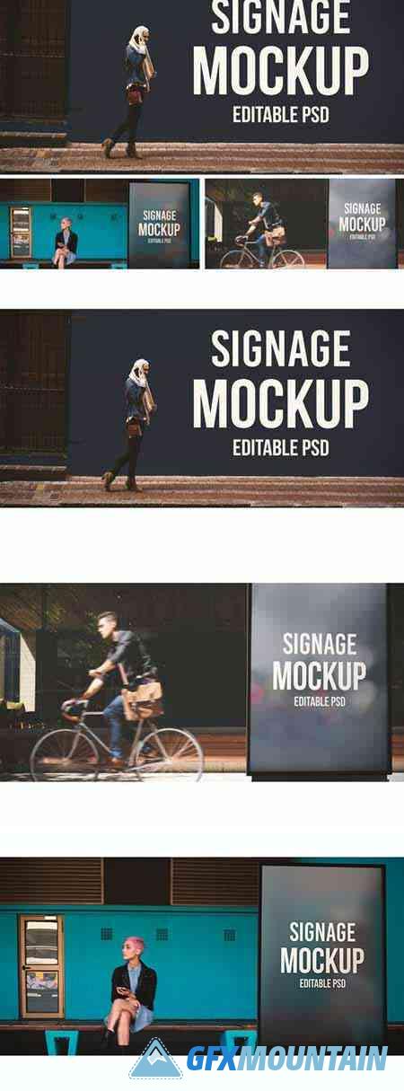 Urban Billboard Mockup Set